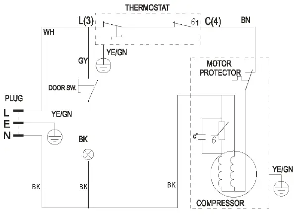 UNIQUE UGP-278L P S-S Bottom Mount Refrigerator-4