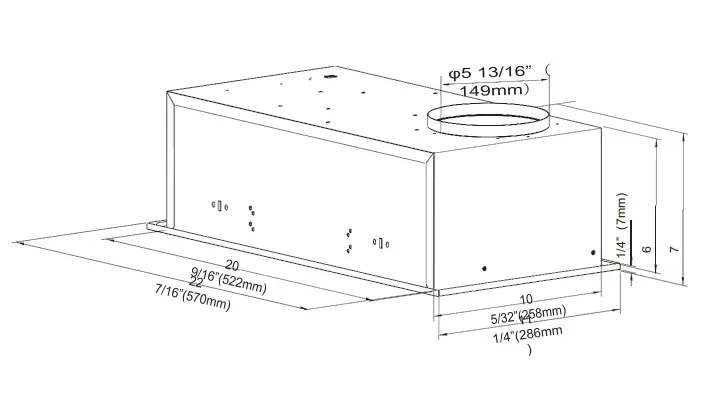 FORNO-FRHWM5074-22-22-Inch-Built-In-Range-Hood-Stainless-Steel-FIG-1