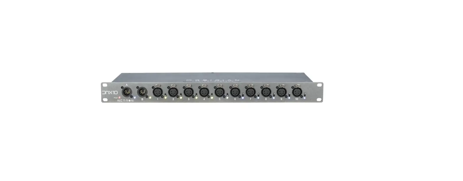 Obsidian Dmx 10-5 Netron 10 Output 5-pin Dmx Isolated Splitter Installation Guide