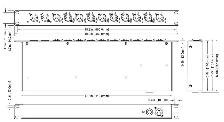 OBSIDIAN-DMX-10-5-Netron-10-Output-5-Pin-DMX-Isolated-Splitter-FIG 7