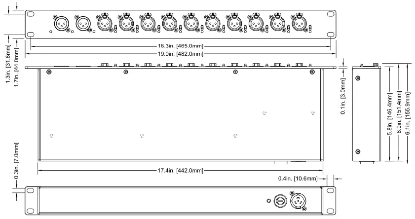 OBSIDIAN-DMX-10-5-Netron-10-Output-5-Pin-DMX-Isolated-Splitter-FIG 8