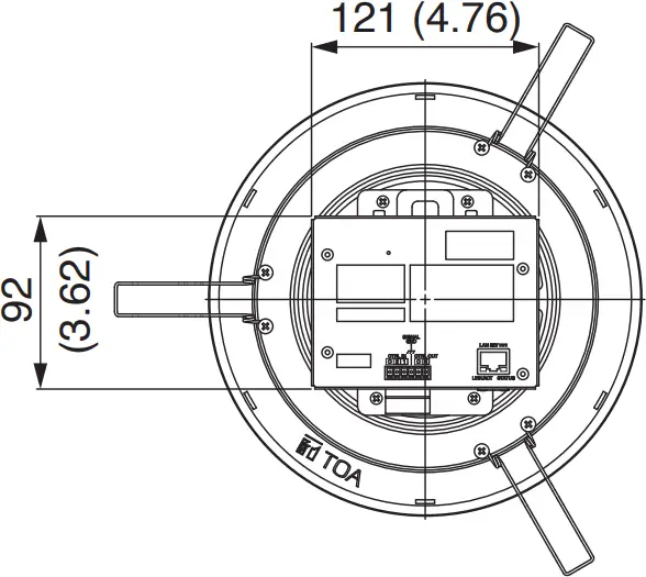 TOA IP-A1PC238 - DIMENSIONAL DRAWINGS 2