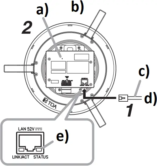 TOA IP-A1PC238 - INITIALIZATION OF SETTINGS