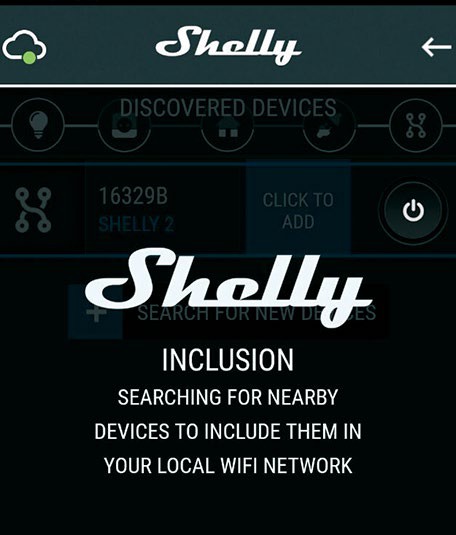 Shelly Motion Sensor WiFi Detector - Open Settings