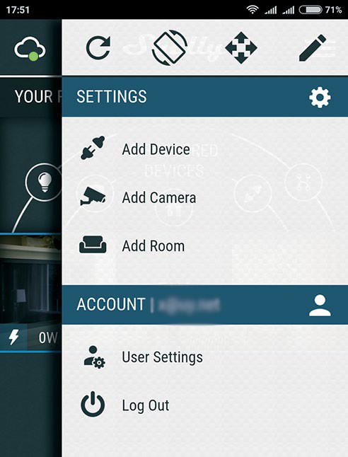 Shelly Motion Sensor WiFi Detector - add the Device