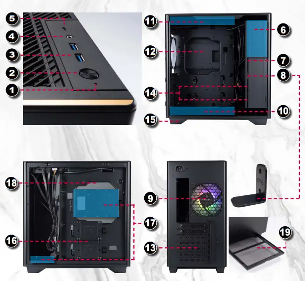 InWin IW-CS-A3BLK-1AM120S A3 Tempered Glass - Fig2