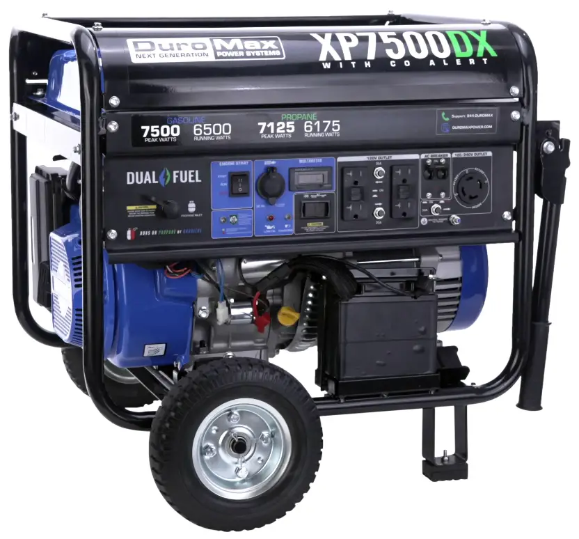 XP7500DX Dual Fuel Portable Generator