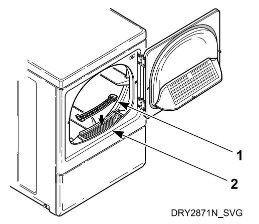 Speed Queen D516891ENR4 7 0 Cu Ft White Electric Dryer - Fig 3
