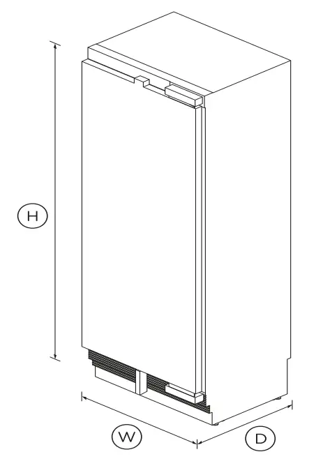 FISHER PAYKEL RS3084SR1 Integrated Column Refrigerator 30 Inch - Fig