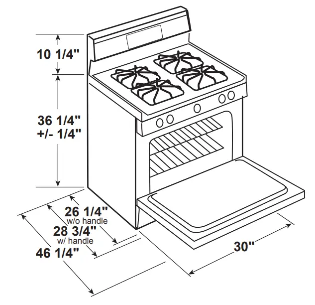GE APPLIANCES JGBS60REK 30 Inch Free-Standing Gas Range - fig 1