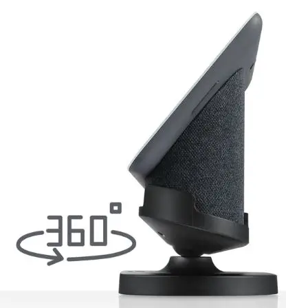 WASSERSTEIN-Google-Nest-Hub-Black (2nd Gen)-Adjustable-Stand-product-image