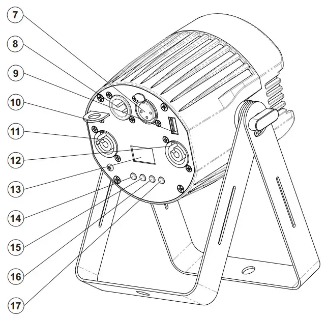 EUROLITE PST-40 QCL DMX LED Pinspot - fig 2