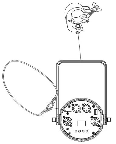 EUROLITE PST-40 QCL DMX LED Pinspot - fig 3