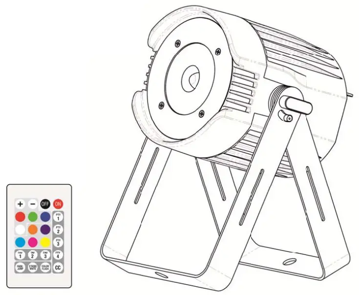 EUROLITE PST-40 QCL DMX LED Pinspot