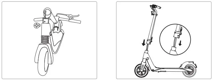 Bird Retail Bird Flex Electric Scooter Black User Manual - Prep and align neck and handlebar