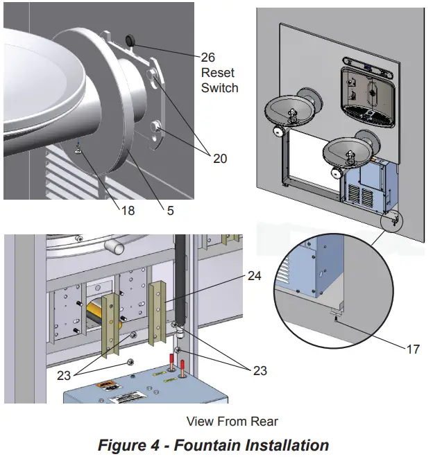ELKAY EZWS-ERPBM28K SwirlFlo Integral Bottle Filling Station - Fountain Installation