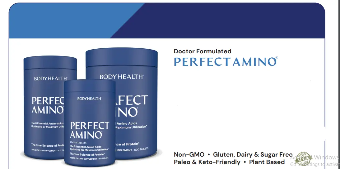 Bodyhealth Essential Amino Acids Tablets Instructions