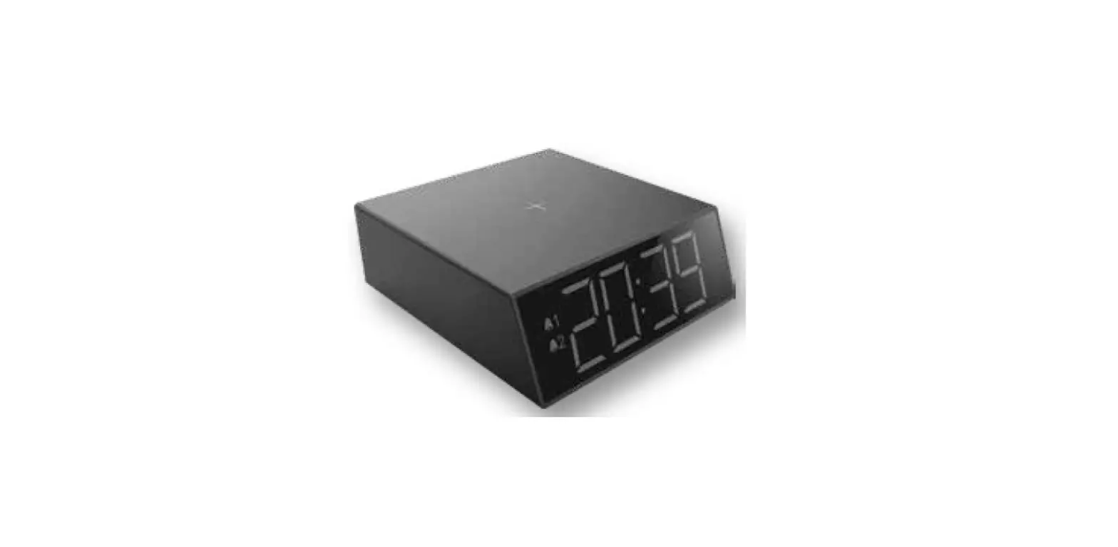 Anko 43-218-028 Alarm Clock With Wireless Charging Instruction Manual