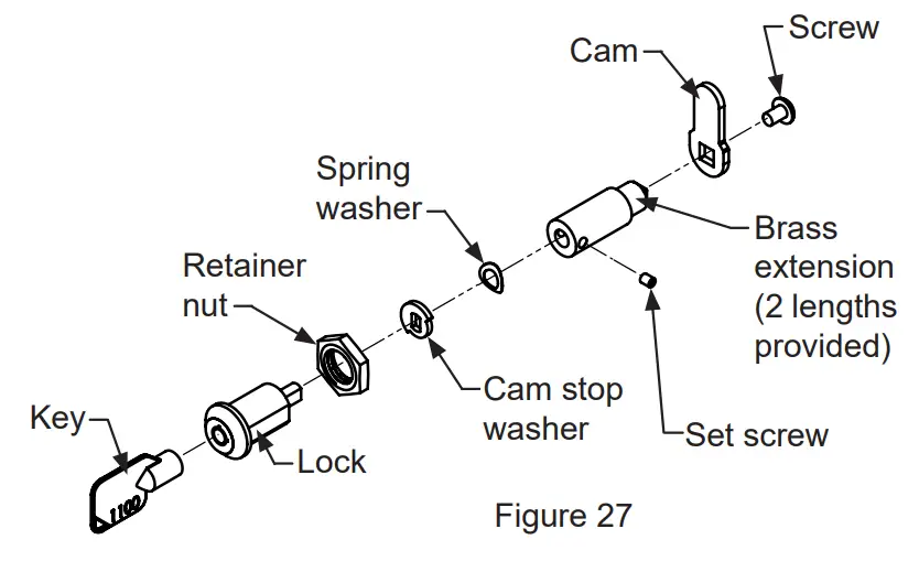 Install lock cam