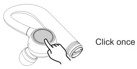 Wing Bass TWS Wireless Headset - Answer or end a call