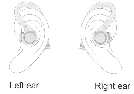 Wing Bass TWS Wireless Headset - Wearing headset