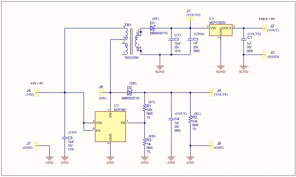 MICROCHIP MCP1661 Isolated Flyback Converter - fig 11