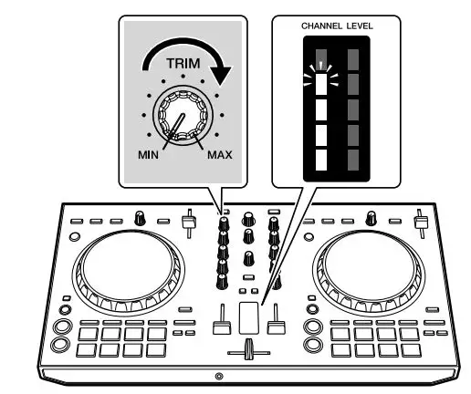 Pioneer DJ Controller DDJ-SB3 Instruction Manual - Turn the Trim Control