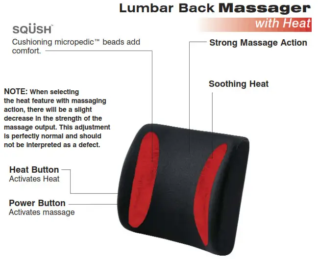 BKL-110-2 Lumbar Back Massager - Lumbar BackMassager