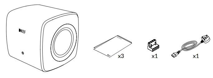 KEF KC62 Uni-Core Force Cancelling Subwoofer - figure 1
