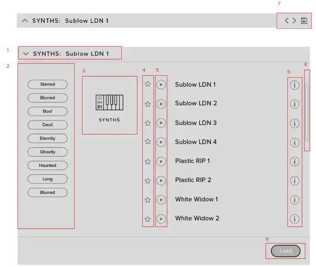 SPITFIRE AUDIO DARKSTAR Haunted House - PRESET SELECTOR