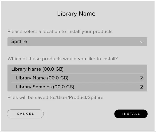 SPITFIRE AUDIO DARKSTAR Haunted House - THE SPITFIRE APP PREFERENCES 2