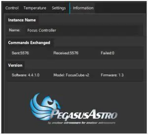 Motor Settings Software Version