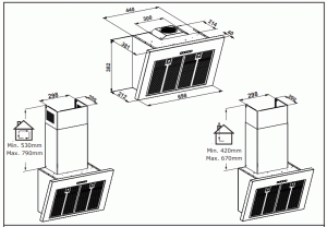 IKEA BEMOTA Wall Mounted Extractor Hood