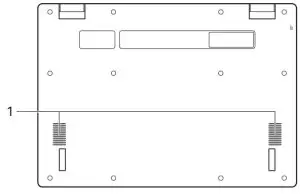 acer CB311-11H ChromeBook 311 Professional-Bottom view