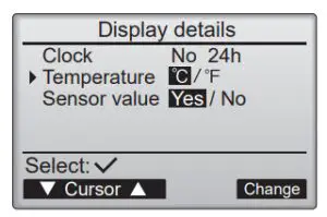 MITSUBISHI Lossnay Remote Controller PZ-62DR-E - Display details
