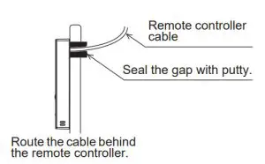 MITSUBISHI Lossnay Remote Controller PZ-62DR-E - with putty.