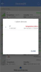 TZONE TZ BT04 Logging Recording Measuring Temperature Sensor - alarm