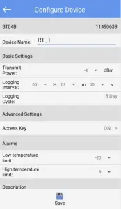 TZONE TZ BT04 Logging Recording Measuring Temperature Sensor - device