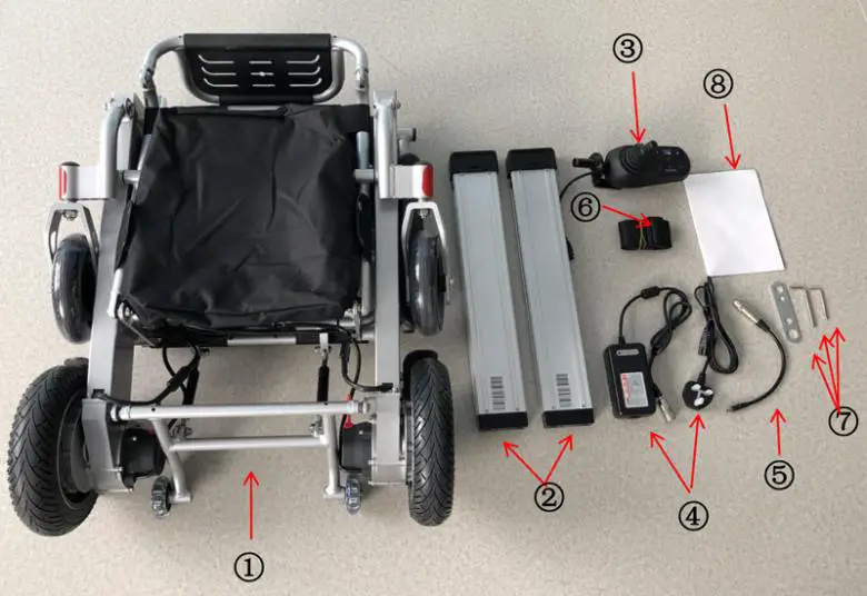 EZee Life CH4053 Fold Elite Electric Wheelchair fig3