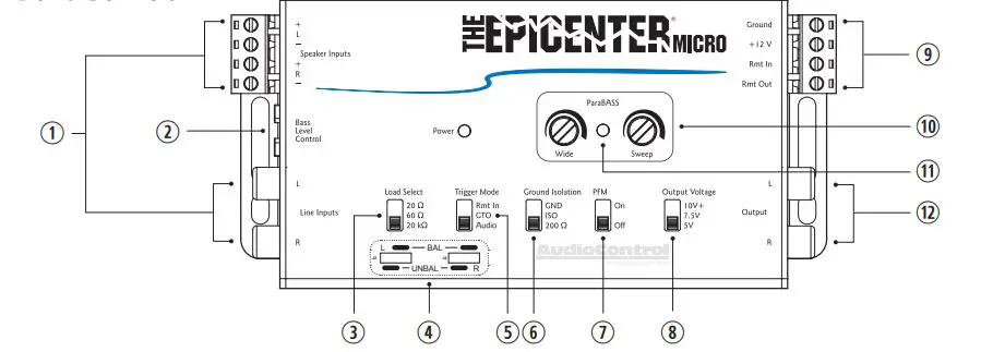 AudioControl 855814005860 Epicenter Bass Amplifier Expander with Remote Control fig2