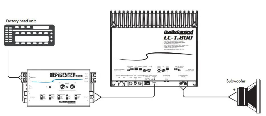 AudioControl 855814005860 Epicenter Bass Amplifier Expander with Remote Control fig7