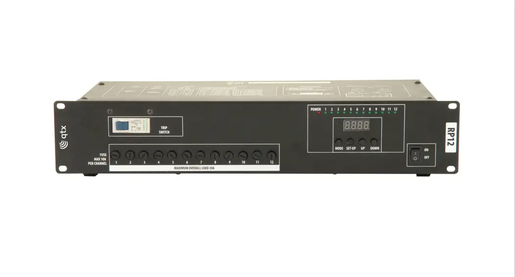 Qtx Rp12 12-channel Dmx Relay Pack User Manual