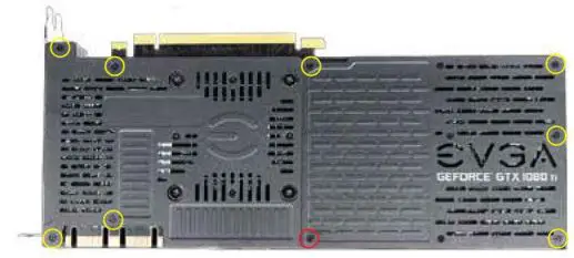 Nvidia EVGA GeForce GTX 1080 Ti - Reinstall the backplate and finish 3
