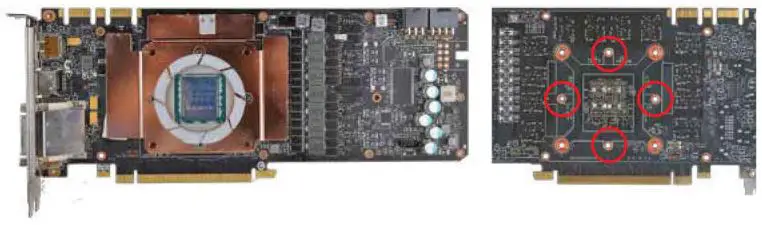 Nvidia EVGA GeForce GTX 1080 Ti - Remove protective tape on the bottom of the #2 memory baseplate