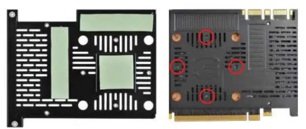 Nvidia EVGA GeForce GTX 1080 Ti - make sure that your thermal pads are in the same location