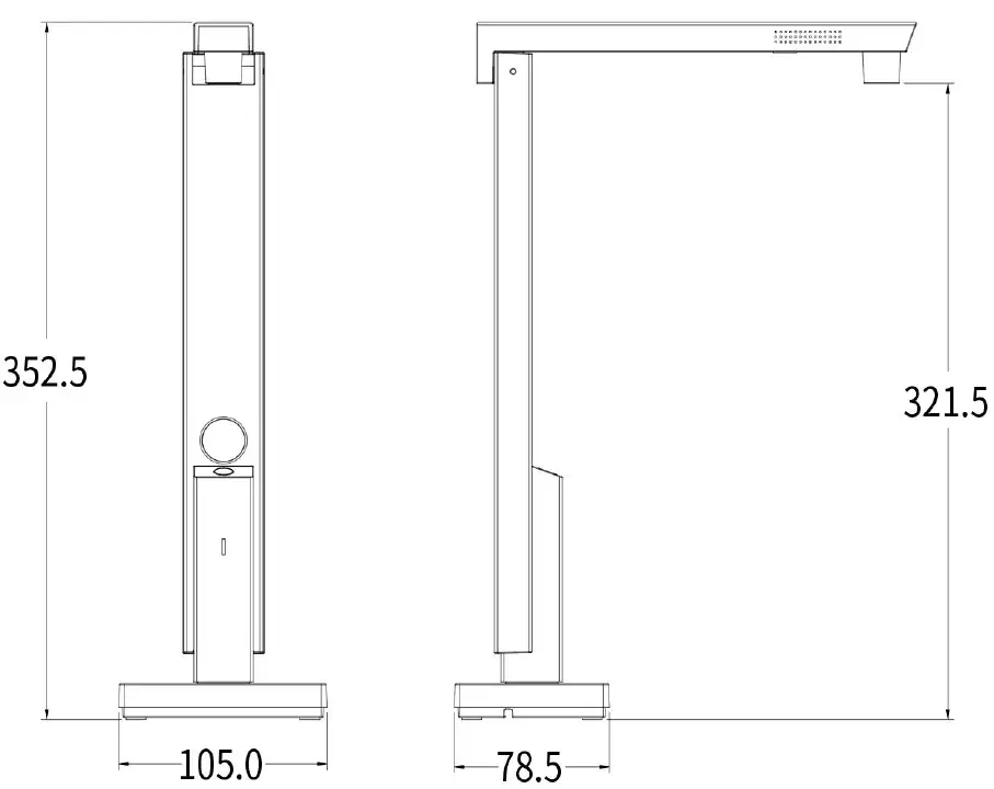 CZUR 330DPI Lens Pro Low Cost Portable Document FIG1