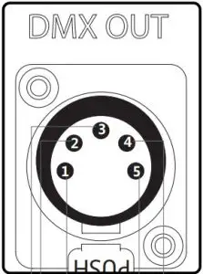 The DMX interface schematic is shown in the pictures below:
