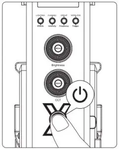Insert the button battery to power VA-Remote RC1+