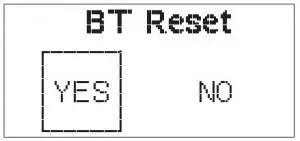 Bluetooth reset