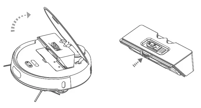 Dongguan Zhike Intelligent Science Technology ZK902A Laser Sweeper Robot Vacuum Cleaner- dust box